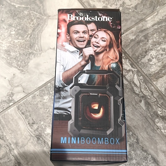 Brookstone Ruckus Portable Speaker with Microphone in Black, Open Box EXCELLENT! - Picture 8 of 13